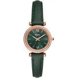 Fossil »CARLIE MINI«, Armbanduhr, Damenuhr, Lederarmband, analog