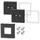 Zack CARVO Wandhalterung zum Kleben, Set/2, 40512,