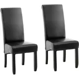 FROMM & STARCK Polsterstuhl - 2er Set - bis 180 kg - Sitzfläche 44,5 x 44 cm - schwarz