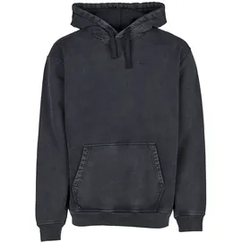 Cleptomanicx Hoodie Boxy Hooded Ligull Washed Dunkelgrau M