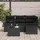 vidaXL Garten-Lounge-Set 5-tlg. schwarz