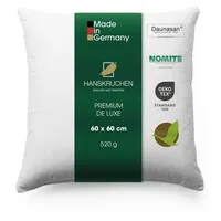 HANSKRUCHEN Premium de Luxe Daunenkissen 60 x 60 cm Weiß