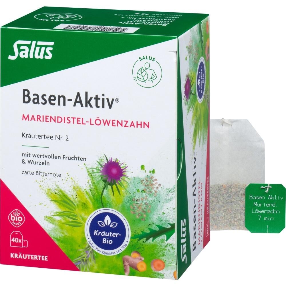 Basen-Aktiv Tee Nr. 2 Mariend.-Löwenzahn Bio Salus 40 ST