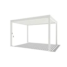 pergoline Pavillon 3 x 4 m inkl. 4 Seitenteile Weiß