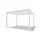 pergoline Pavillon 3 x 4 m inkl. 4 Seitenteile Weiß