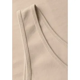 Cecil Basic Top mit Rundhals aus Baumwolle Pearl beige XS