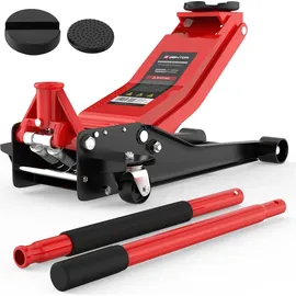 GENTOR Wagenheber Stahl 75-505mm rot
