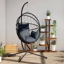 vidaXL Hängesessel Ei-Design Anthrazit