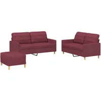 3er Set Wohnzimmer Stoff Jugendsofa Relaxsofa Sofas & Couch Sofa Loungesofa