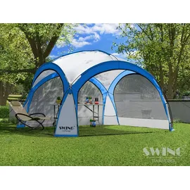 Swing&Harmonie Faltpavillon 4,5 x 4,5 m inkl. Solarmodul Blau
