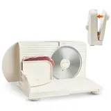 Allesschneider Fleischschneider 180 W Elektrische Aufschnittmaschine Mit 17 Cm Klinge, Fleischschneidemaschine Mit 0–15 Mm Einstellbarer Dicke, Für Gefrorenes Fleisch Schinken Prime Steak