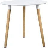 [en.casa] Camille Ø 80 cm weiß