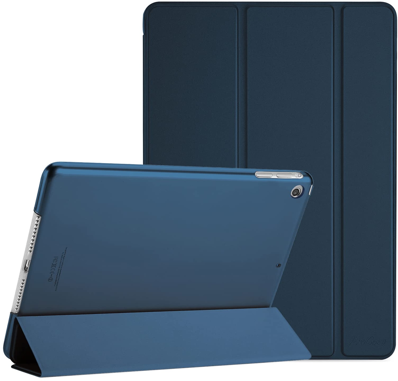 ProCase iPad Mini 1 Hülle, iPad Mini 2 Hülle, iPad Mini 3 Hülle - Ultra Slim Leichter Standcase mit Translucent Frosted Back Smart Cover für 7.9" Apple iPad Mini 1, Mini 2, Mini 3 –Navy