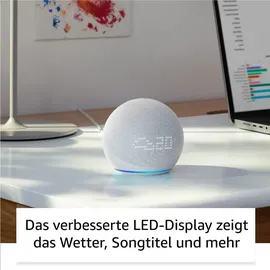 Amazon Echo Dot 5. Generation mit Uhr weiß