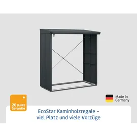 Hörmann Kaminholzregal Elegant Typ 2 Metall 181 x 103 x 198 cm anthrazit