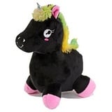 Winfried Kögler GmbH Kögler Plüsch Einhorn Sound Regenbogenschwanz Plüschtier schwarz 24 cm Neu