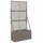vidaXL Gartenpflanzer mit Gitter 70 x 30 x 135 cm Grau