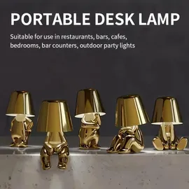 Lamon Nachttischlampe Gold