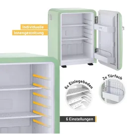 First Austria Retro Mini-Kühlschrank 40 l 56,2 cm hoch Grün
