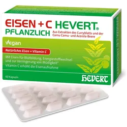 Eisen+C Hevert pflanzlich Kapseln 60 St