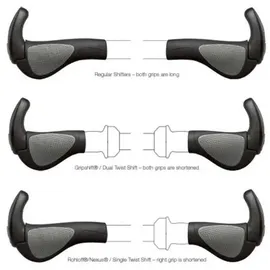 Ergon GP3 Evo Biokork Fahrradgriffe L braun/schwarz