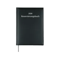 Adina 2026 ADINA Dickes Reservierungsbuch A4 schwarzer Balacron Einband