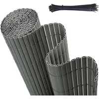 Sekey Sichtschutzmatte PVC 80 x 400 cm Hellgrau