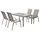 Merxx Amalfi di Lusso Gartenmöbel Set 150 x 90 x 0 cm diamantbraun 4 St.