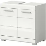 inn.furn Waschbeckenunterschrank weiß Hochglanz 60 cm Shawn