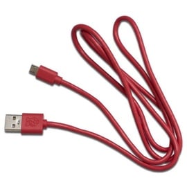 Raspberry Pi® RPI-KEYB (US)-RED/WHITE USB Tastatur US-Englisch, QWERTY Weiß, Rot