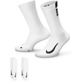 Nike Multiplier Crew Sportsocken 2er Pack Weiß,