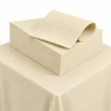MAQA 25 Tischdecken aus Vliesstoff – 1 x 1 m – schmutzabweisende Tischdecke, Einweg-Tischdecke, Papiertischdecke auf Rolle für Partys, Tischdecke für Restaurants, Catering, Tischdecken aus TNT