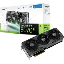 PNY GEFORCE RTX 5070 Ti 16GB Overclocked Triple Fan Plus Graphics Card DLSS 4