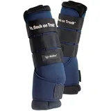 Back on Track Unisex Fast Pferdepflege-Wraps, blau - M