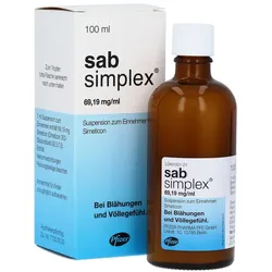 sab simplex bei Blähungen und Völlegefühl 100 ml