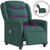 vidaXL Massagesessel Elektrisch 95 x 100 x 95 cm Dunkelgrün mit Fernbedienung