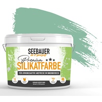 SEEBAUER diy® Silikatfarbe Grün für Innen (No. 752 Pine Bloom 2,5 Liter) Mineralfarbe Grüntöne hohe Deckkraft