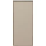 Woood Kleiderschrank Daily Closet aus Kiefer, modern, Dakargrau, mit Push-to-Open-System, 110x50 cm,