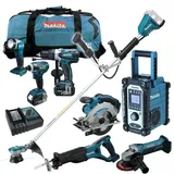 12tlg. MAKITA LXT 18V Akku Werkzeugset +DUR365UZ Motorsense Freischneider UPT2
