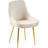 CLP Stuhl, Creme, 50x86x53 cm, Esszimmer, Stühle, Esszimmerstühle, Vierfußstühle