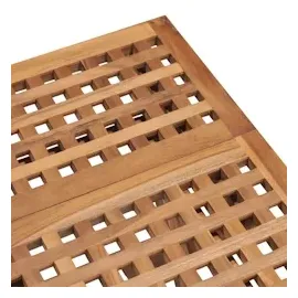 vidaXL Klappbarer Gartentisch 50x50x50 cm Teak Massivholz