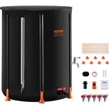 Vevor Regentonne 380 l Schwarz