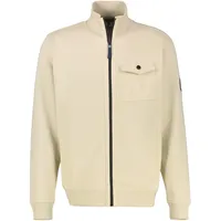 Lerros Sweatjacke in Übergrößen, modisch-sportiv - foam White -