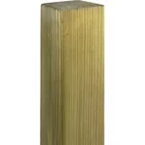 Gartenland Zaunpfosten Gerade 7 x 190 cm Grün/Holz