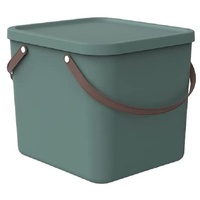 Rotho Albula Aufbewahrungsbox 40l mit Deckel, Kunststoff, Grün,