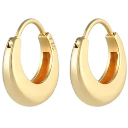 Elli Creolen Hänger Bold Look Trend 925 Sterling Silber   Damen 