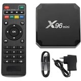 X96mini 1 GB RAM und 8 GB ROM Android TV Box Media Player Hohe Qualität (Android 11.0) mit Fernbedienung und HDMI-Kabel, Multimedia-Player 4K TV-Box