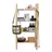 Grundregal Holz 170x80x40cm beige 4 Böden