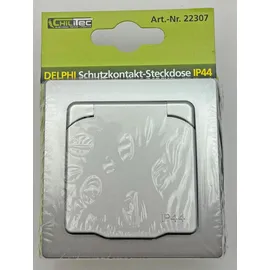 ChiliTec Schutzkontakt-Steckdose IP44 Silber