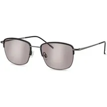 Eschenbach Optik Sonnenbrille acunis 25% Tönungsgrad (1-St) Komfortgläser gegen hohe Lichtempfindlichkeit im Alltag schwarz|silberfarben